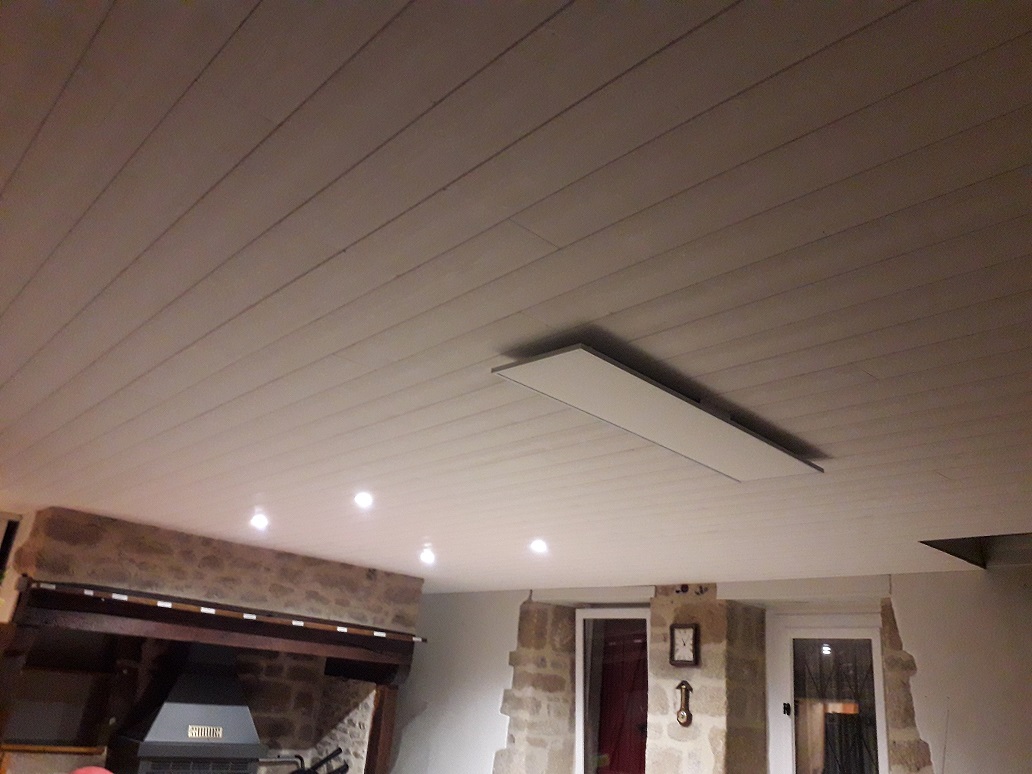 Rénovation plafond lambris